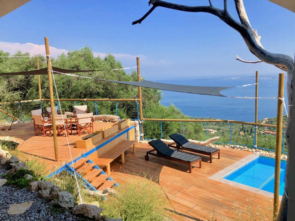 House Teigan Of Intaba Breath Taking Sea Views Corfiot Riviera Corfu Island Greece With Pool Close To Ipsos Dom wakacyjny