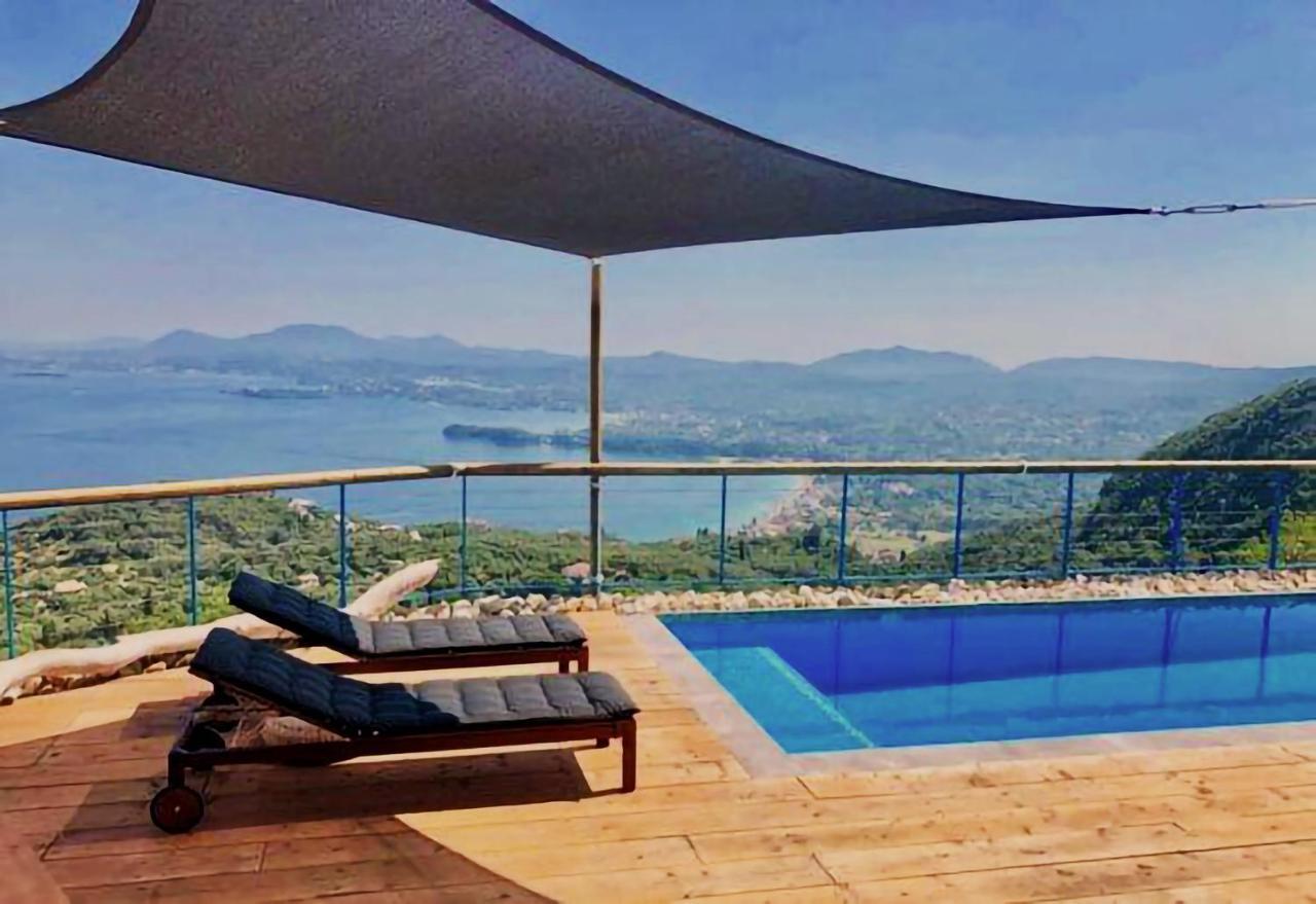 House Teigan Of Intaba Breath Taking Sea Views Corfiot Riviera Corfu Island Greece With Pool Close To Ipsos Dom wakacyjny Pyrgi (Corfu)