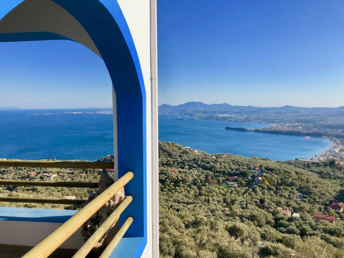 House Teigan Of Intaba Breath Taking Sea Views Corfiot Riviera Corfu Island Greece With Pool Close To Ipsos *