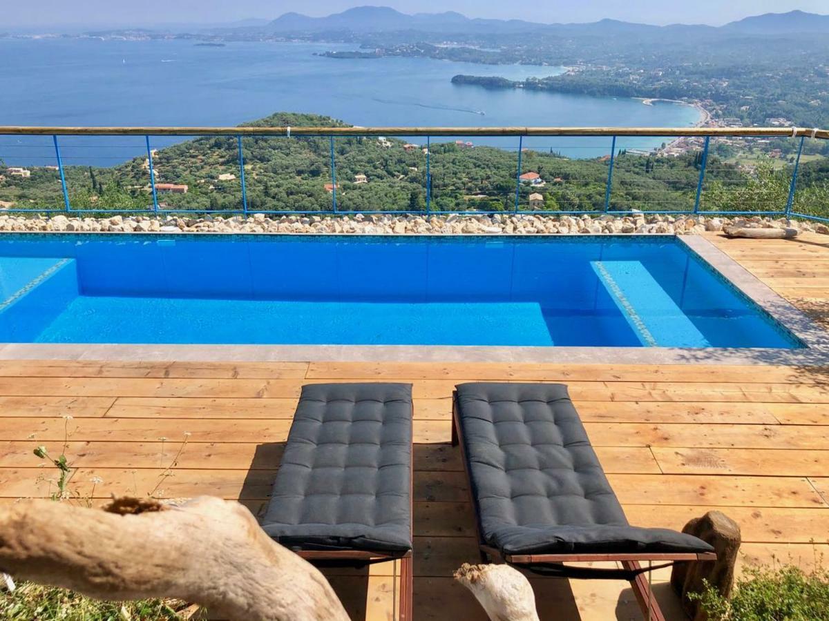 House Teigan Of Intaba Breath Taking Sea Views Corfiot Riviera Corfu Island Greece With Pool Close To Ipsos